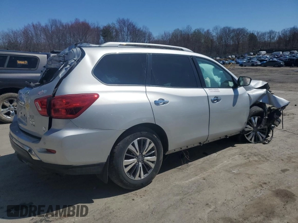 2020 Nissan Pathfinder S with VIN 5N1DR2AMXLC624519, listed as a Copart auction lot 52223695 with 0 mi miles and Salvage Title. Bid and sale history available at carsss.com. Image 3.
