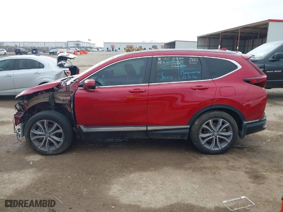2022 Honda CR-V Hybrid Touring with VIN 5J6RT6H94NL057936, listed as a IAAI auction lot 41710373 with 20,617 mi miles. Bid and sale history available at carsss.com. Image 15.