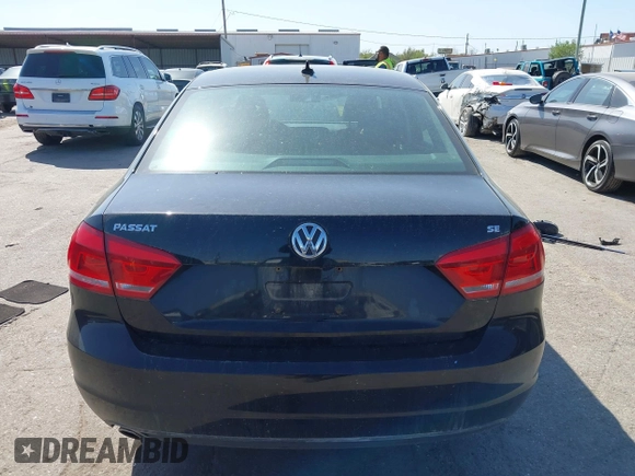 2012 Volkswagen Passat SE with VIN 1VWBP7A31CC084092, listed as a IAAI auction lot 41855831 with 91,252 mi miles. Bid and sale history available at carsss.com. Image 17.