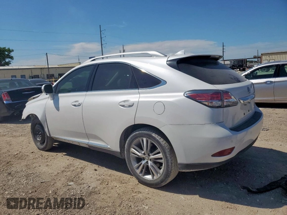 2015 Lexus RX 350 with VIN 2T2ZK1BA4FC196595, listed as a Copart auction lot 57818935 with 98,287 mi miles and Salvage title. Bid and sale history available at DreamBid. Image 2.