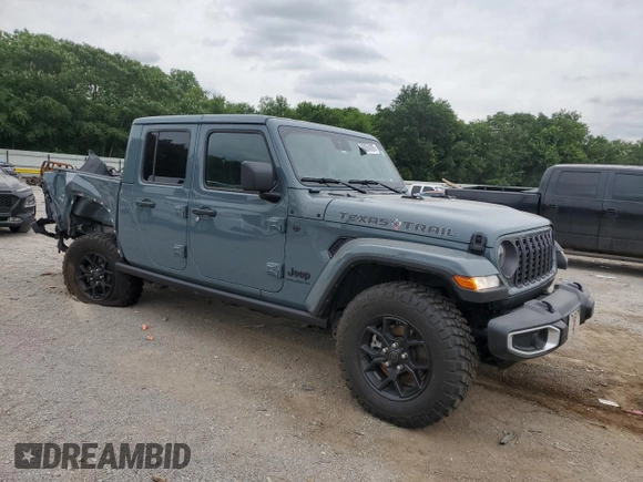 2024 Jeep Gladiator Sport S with VIN 1C6HJTAG2RL125730, listed as a Copart auction lot 60064095 with 10,173 mi miles and Salvage title. Bid and sale history available at DreamBid. Image 4.