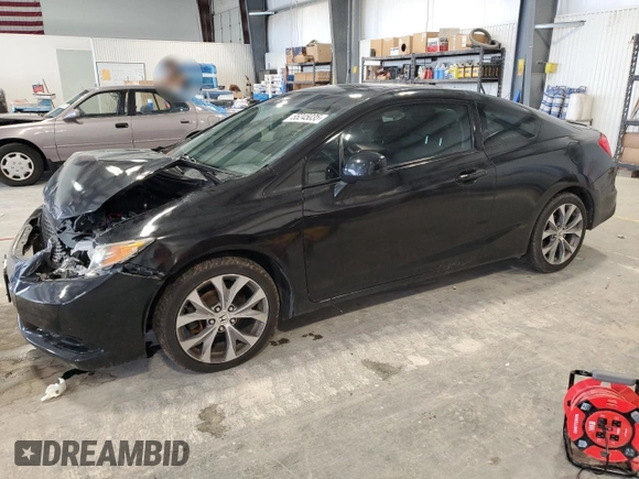 2012 Honda Civic Si with VIN 2HGFG4A53CH708655, listed as a Copart auction lot 55245035 with 141,209 mi miles and Salvage title. Bid and sale history available at DreamBid. Image 1.