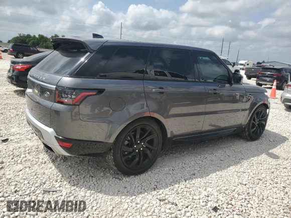 2019 Land Rover Range Rover Sport HSE with VIN SALWR2RV0KA816593, listed as a Copart auction lot 53714175 with 87,027 mi miles and Salvage Title. Bid and sale history available at carsss.com. Image 3.