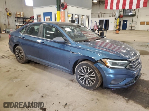 2019 Volkswagen Jetta SEL with VIN 3VWEB7BUXKM261707, listed as a Copart auction lot 49693955 with 229,200 mi miles and Non repairable. Bid and sale history available at DreamBid. Image 4.