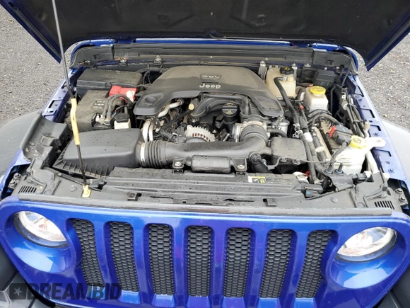 2018 Jeep Wrangler Unlimited Sport with VIN 1C4HJXDG3JW292810, listed as a Copart auction lot 57672705 with 106,378 mi miles and Salvage title. Bid and sale history available at DreamBid. Image 11.