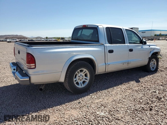 2004 Dodge Dakota SLT with VIN 1D7HL48N94S717644, listed as a Copart auction lot 71394124 with 155,892 mi miles and Salvage Title. Bid and sale history available at carsss.com. Image 3.