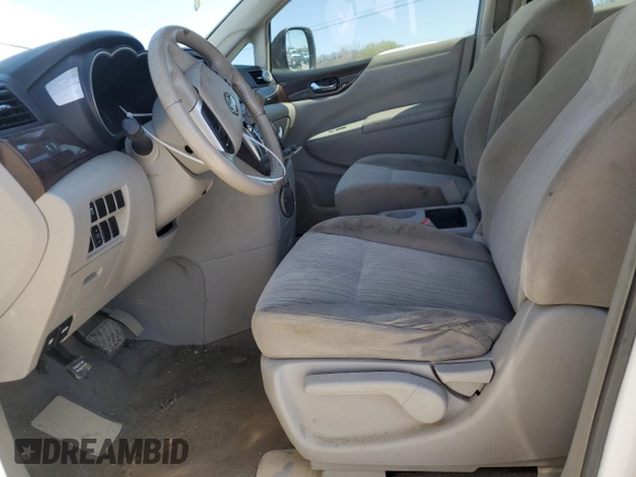 2014 Nissan Quest S with VIN JN8AE2KP0E9105740, listed as a Copart auction lot 50235265 with 0 mi miles and Salvage Title. Bid and sale history available at carsss.com. Image 7.