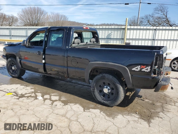 2005 Chevrolet Silverado 1500 with VIN 1GCEK19V75E332757, listed as a Copart auction lot 46627485 with 0 mi miles and Salvage Title. Bid and sale history available at carsss.com. Image 2.