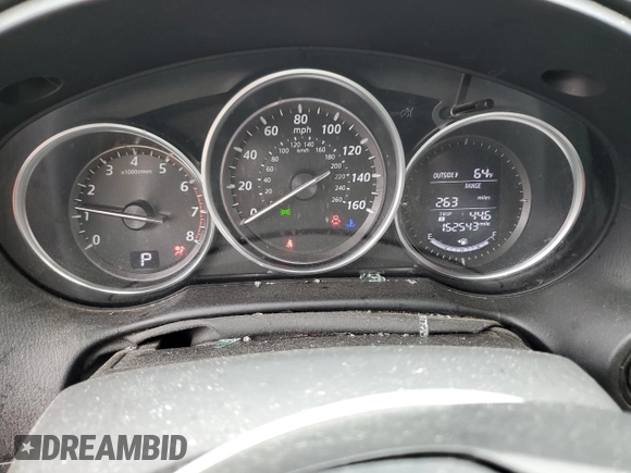 2014 Mazda CX-5 Touring with VIN JM3KE2CY2E0396423, listed as a Copart auction lot 44047505 with 152,543 mi miles and Salvage Title. Bid and sale history available at carsss.com. Image 9.