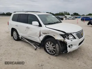 2009 Lexus LX 570 with VIN JTJHY00W694027710, listed as a Copart auction lot 51911065 with 141,173 mi miles and Salvage Title. Bid and sale history available at carsss.com. Image 4.