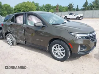 2024 Chevrolet Equinox LT with VIN 3GNAXUEG1RL153684, listed as a IAAI auction lot 42793277 with 27,073 mi miles and . Bid and sale history available at DreamBid. Image 1.