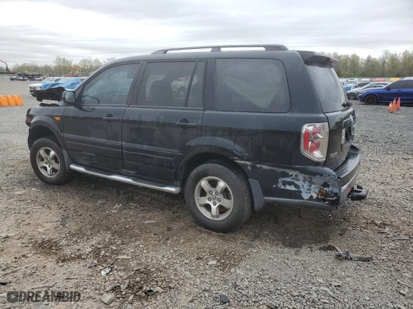2006 Honda Pilot EX-L with RES with VIN 2HKYF18676H510373, listed as a Copart auction lot 52396205 with 0 mi miles and Salvage Title. Bid and sale history available at carsss.com. Image 2.