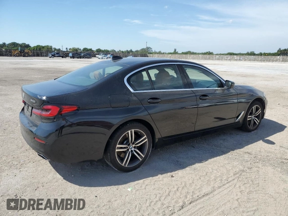 2021 BMW 5 Series 540i with VIN WBA53BJ06MWW96533, listed as a Copart auction lot 48283535 with 65,016 mi miles and Salvage Title. Bid and sale history available at DreamBid. Image 3.