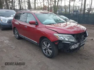 2013 Nissan Pathfinder SL with VIN 5N1AR2MM8DC627791, listed as a IAAI auction lot 41264438 with 111,020 mi miles and . Bid and sale history available at DreamBid. Image 1.