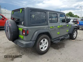 2019 Jeep Wrangler Unlimited Sport S with VIN 1C4HJXDG3KW648464, listed as a Copart auction lot 60468205 with 74,711 mi miles and Salvage title. Bid and sale history available at DreamBid. Image 3.