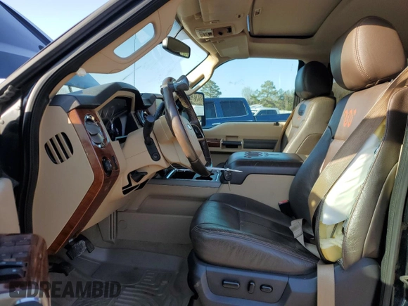 2015 Ford F-350 Lariat with VIN 1FT8W3DT3FEB28770, listed as a Copart auction lot 43983105 with 112,762 mi miles and Salvage title. Bid and sale history available at DreamBid. Image 7.