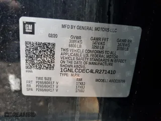 2020 Chevrolet Tahoe Commercial with VIN 1GNLCDEC4LR271410, listed as a Copart auction lot 84181194 with 71,533 mi miles and Salvage Title. Bid and sale history available at carsss.com. Image 12.