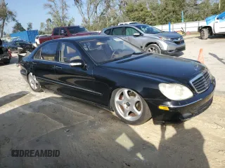 2004 Mercedes-Benz S-Class 5.0L with VIN WDBNG75J44A428972, listed as a Copart auction lot 47454035 with 2,558 mi miles and Salvage Title. Bid and sale history available at carsss.com. Image 4.