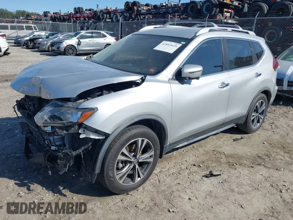 2019 Nissan Rogue SV with VIN JN8AT2MT9KW263300, listed as a IAAI auction lot 41853629 with 104,654 mi miles and . Bid and sale history available at carsss.com. Image 2.
