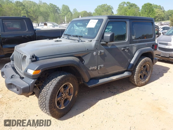 2020 Jeep Wrangler Sport S with VIN 1C4GJXAN5LW146068, listed as a IAAI auction lot 42071619 with 51,238 mi miles and . Bid and sale history available at DreamBid. Image 17.