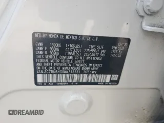 2021 Honda HR-V LX with VIN 3CZRU6H30MM718531, listed as a Copart auction lot 57288955 with 21,556 mi miles and Salvage title. Bid and sale history available at DreamBid. Image 14.