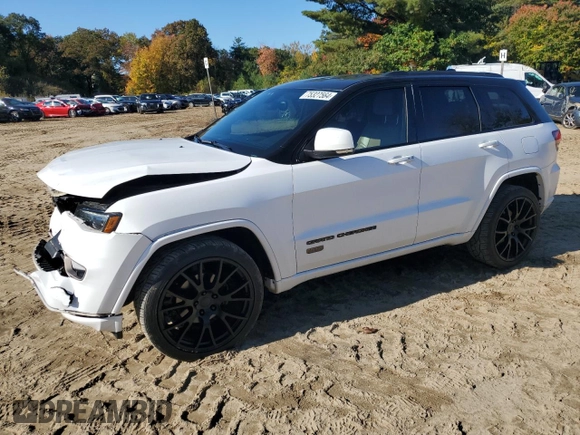 2017 Jeep Grand Cherokee Limited 75th Anniversary with VIN 1C4RJFBG5HC688475, listed as a Copart auction lot 75327564 with 76,830 mi miles and Salvage title. Bid and sale history available at DreamBid. Image 1.