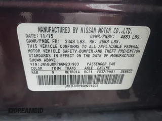 2016 Infiniti QX50 with VIN JN1BJ0RP6GM231903, listed as a IAAI auction lot 41947772 with 151,652 mi miles. Bid and sale history available at carsss.com. Image 9.