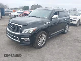 2016 Infiniti QX80 with VIN JN8AZ2NE7G9125856, listed as a IAAI auction lot 41480843 with 148,375 mi miles. Bid and sale history available at carsss.com. Image 19.