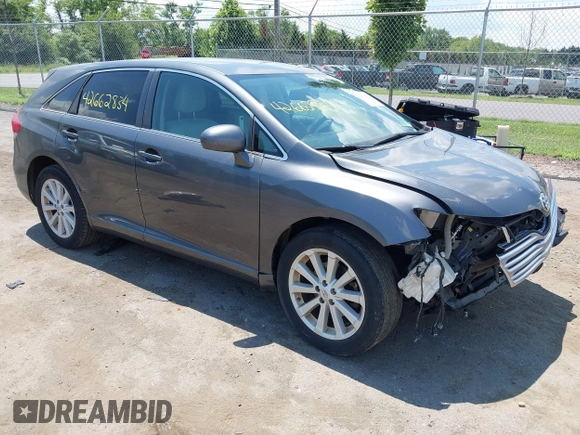 2011 Toyota Venza with VIN 4T3ZA3BBXBU043733, listed as a IAAI auction lot 42662834 with 150,365 mi miles and . Bid and sale history available at DreamBid. Image 1.