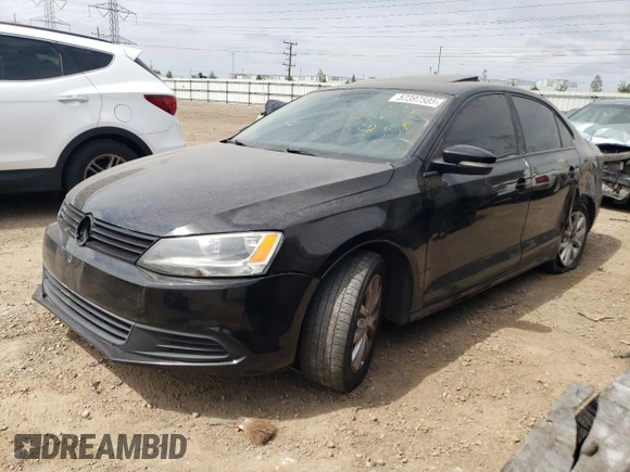 2011 Volkswagen Jetta SE with VIN 3VWDX7AJ6BM395554, listed as a Copart auction lot 57397585 with 139,857 mi miles and Salvage title. Bid and sale history available at DreamBid. Image 1.