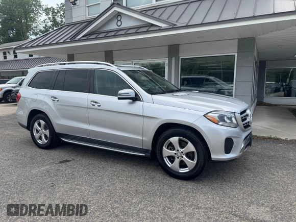 2017 Mercedes-Benz GLS 450 with VIN 4JGDF6EE6HA746672, listed as a Copart auction lot 63854425 with 136,953 mi miles and Clean title. Bid and sale history available at DreamBid. Image 1.