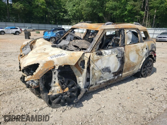 2019 MINI Countryman Cooper with VIN WMZYS7C58K3J05013, listed as a Copart auction lot 57334045 with Not provided miles and Non repairable. Bid and sale history available at DreamBid. Image 1.