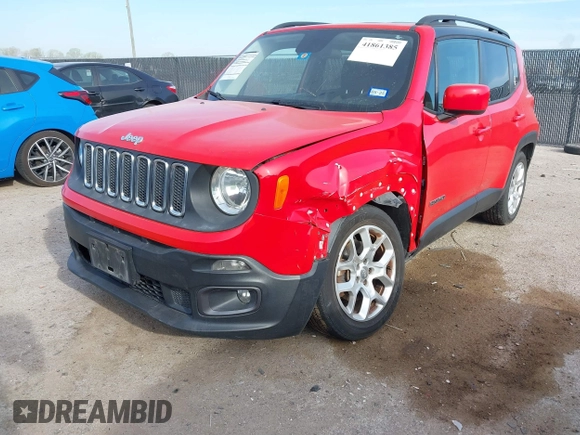2015 Jeep Renegade Latitude with VIN ZACCJABT0FPB53417, listed as a IAAI auction lot 41861385 with 152,005 mi miles. Bid and sale history available at carsss.com. Image 6.