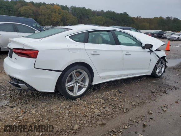 2021 Audi A5 Sportback S line Premium Plus with VIN WAUFACF54MA041742, listed as a Copart auction lot 48866535 with 0 mi miles and Salvage Title. Bid and sale history available at carsss.com. Image 3.