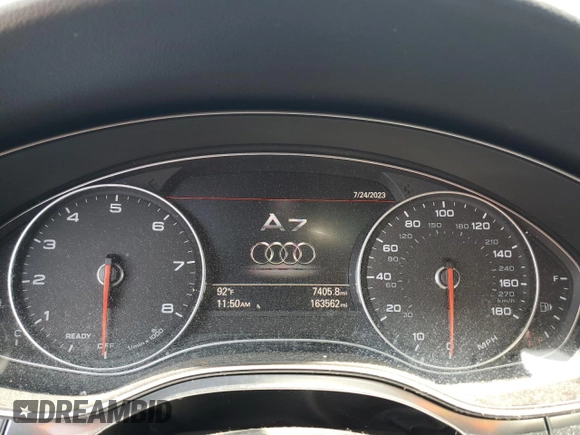 2016 Audi A7 3.0 Prestige with VIN WAU2GAFC4GN029233, listed as a Copart auction lot 61023963 with 163,562 mi miles. Bid and sale history available at carsss.com. Image 9.