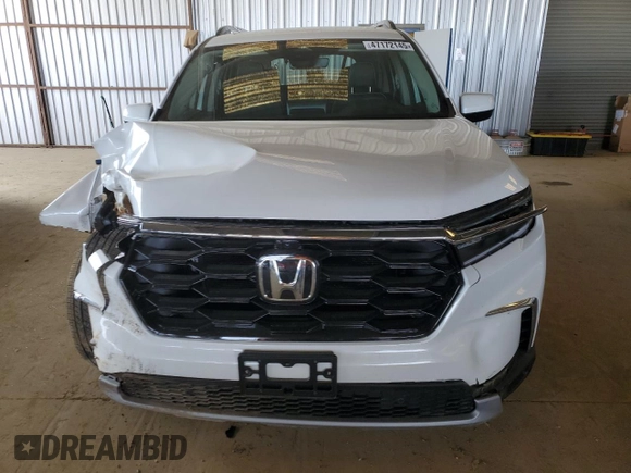 2025 Honda Pilot Elite with VIN 5FNYG1H86SB009451, listed as a Copart auction lot 47172145 with Not Provided miles and Salvage Title. Bid and sale history available at DreamBid. Image 5.