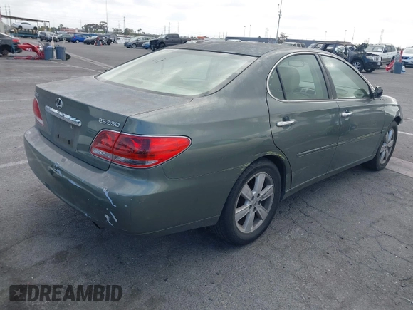 2005 Lexus ES 350 with VIN JTHBA30G155123299, listed as a IAAI auction lot 42249766 with 218,762 mi miles and . Bid and sale history available at DreamBid. Image 4.