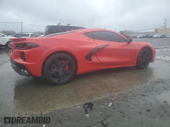 2024 Chevrolet Corvette 1LT with VIN 1G1YA2D44R5113077, listed as a Copart auction lot 52700285 with 3,406 mi miles and Salvage title. Bid and sale history available at DreamBid. Image 3.