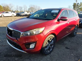 2016 Kia Sorento SX with VIN 5XYPK4A53GG165152, listed as a IAAI auction lot 41247817 with 113,067 mi miles. Bid and sale history available at carsss.com. Image 2.