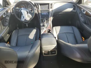 2019 Infiniti Q50 3.0t LUXE with VIN JN1EV7AR9KM558845, listed as a Copart auction lot 48491955 with 51,541 mi miles and Salvage Title. Bid and sale history available at carsss.com. Image 8.
