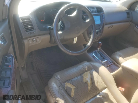 2002 Acura MDX Touring Pkg with VIN 2HNYD18602H508838, listed as a Copart auction lot 45704495 with 180,269 mi miles and Salvage Title. Bid and sale history available at carsss.com. Image 8.