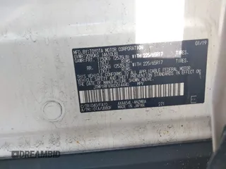 2019 Toyota RAV4 XLE with VIN JTMP1RFVXKD014440, listed as a IAAI auction lot 41877070 with 1 mi miles. Bid and sale history available at carsss.com. Image 9.