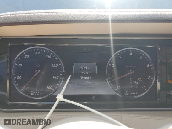 2015 Mercedes-Benz S 550 with VIN WDDUG8FB6FA092891, listed as a Copart auction lot 56431905 with 164,664 mi miles and Salvage title. Bid and sale history available at DreamBid. Image 9.