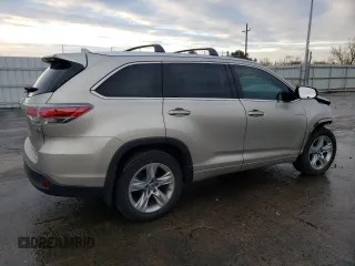2016 Toyota Highlander Hybrid Limited with VIN 5TDDCRFH2GS019375, listed as a Copart auction lot 40628194 with 76,003 mi miles. Bid and sale history available at carsss.com. Image 3.
