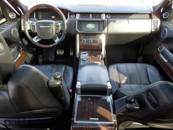 2015 Land Rover Range Rover Supercharged with VIN SALGS3TF7FA209810, listed as a Copart auction lot 44446255 with 91,279 mi miles and Salvage title. Bid and sale history available at DreamBid. Image 8.