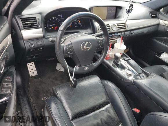 2013 Lexus LS 460 with VIN JTHCL5EF9D5018860, listed as a Copart auction lot 62862525 with 85,094 mi miles and Salvage title. Bid and sale history available at DreamBid. Image 8.