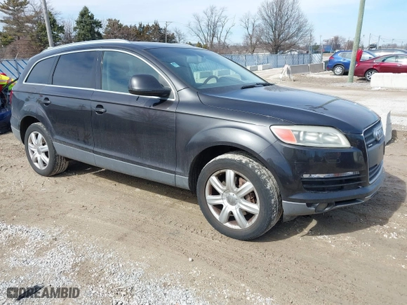 2007 Audi Q7 Premium with VIN WA1BV74L37D046989, listed as a IAAI auction lot 41767091 with 145,294 mi miles. Bid and sale history available at carsss.com. Image 1.