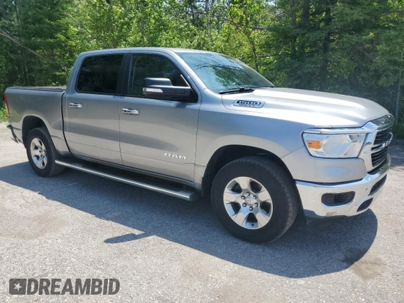2019 Ram 1500 Big Horn with VIN 1C6SRFFT9KN619082, listed as a Copart auction lot 58554965 with 88,379 mi miles and Clean title. Bid and sale history available at DreamBid. Image 4.