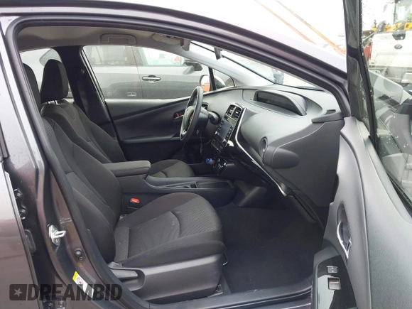 2022 Toyota Prius L Eco with VIN JTDKAMFU4N3183352, listed as a IAAI auction lot 42170623 with 52,244 mi miles and . Bid and sale history available at DreamBid. Image 5.