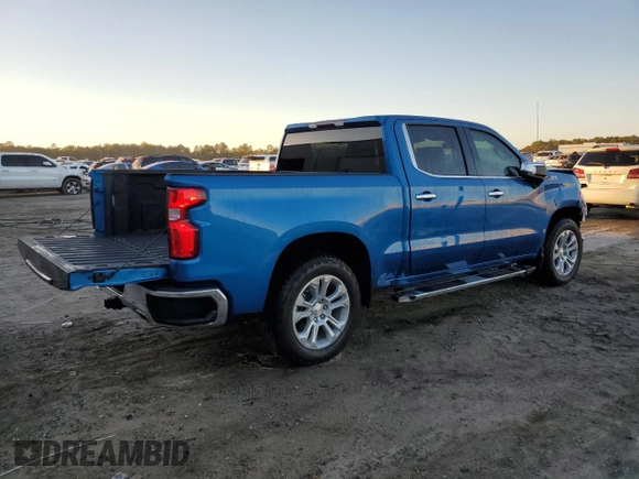 2023 Chevrolet Silverado 1500 LTZ with VIN 1GCUDGE82PZ121034, listed as a Copart auction lot 84314944 with 19,243 mi miles and Salvage Title. Bid and sale history available at carsss.com. Image 3.